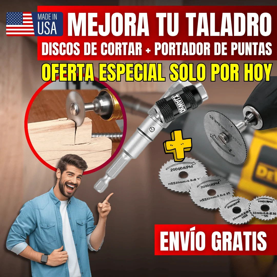 KIT DE DISCOS + PORTADOR DE PUNTAS ¡EN PROMOCIÓN!✨