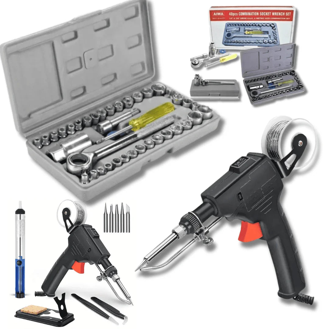 Mega Pack Profesional Pistola + Caja de Herramientas