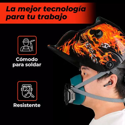 CASCO PARA SOLDADURA Y TRABAJO - DISEÑO PRO
