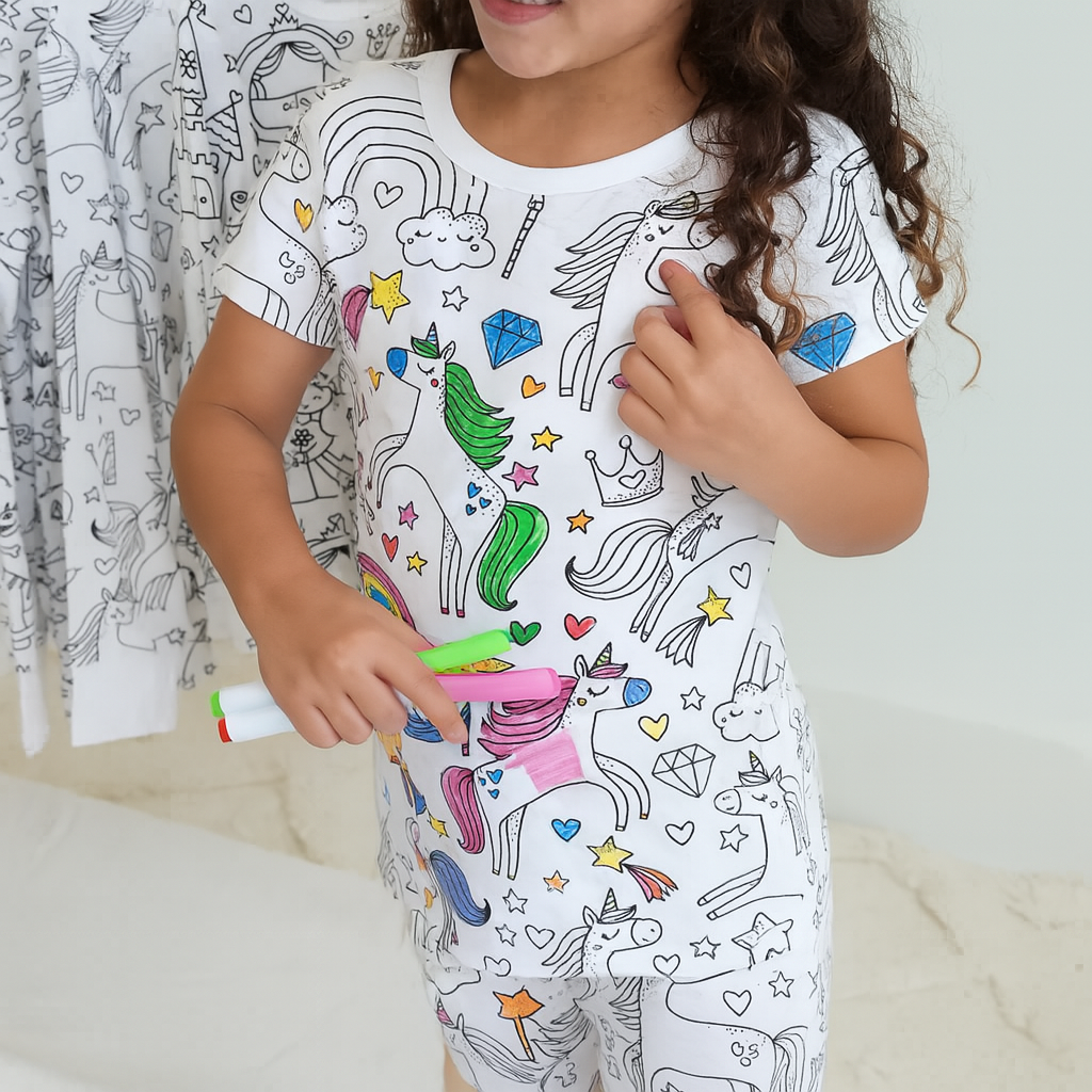 Pijama Coloreable y Lavable