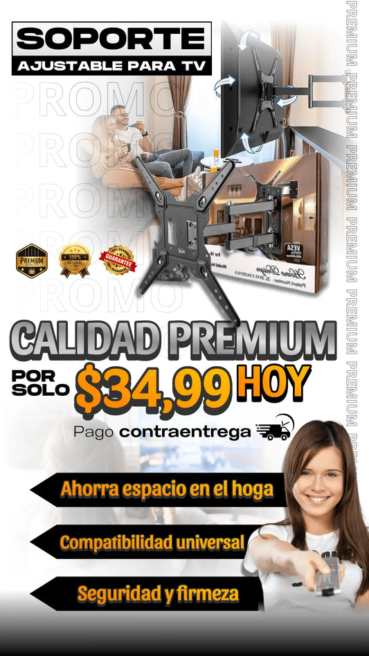Promoción soporte de tv + Estante organizador