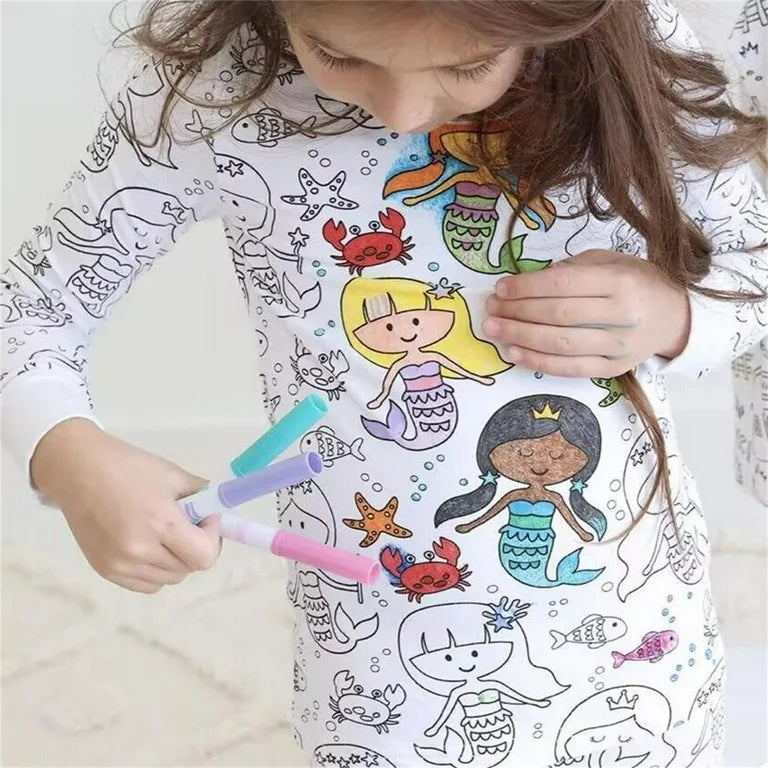 Pijama Coloreable y Lavable