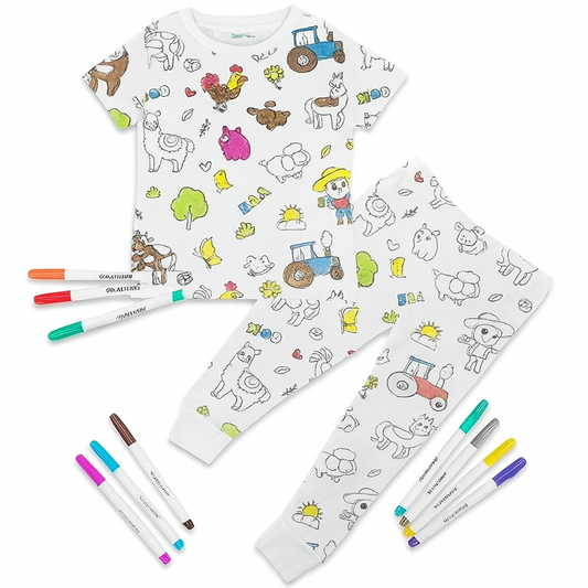 Pijama Coloreable y Lavable