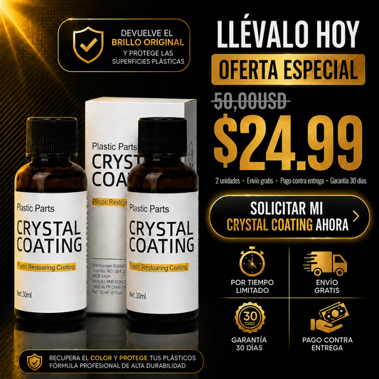 CRYSTAL LINK® - Restaurador de plásticos profesional para autos