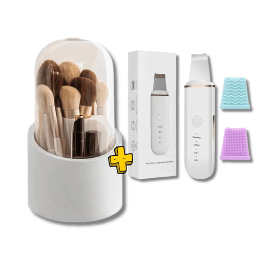 Organizador de maquilla + Espatula prefesional para el cuidado facial
