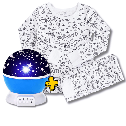 Pijama coloreable + Proyector de galaxia