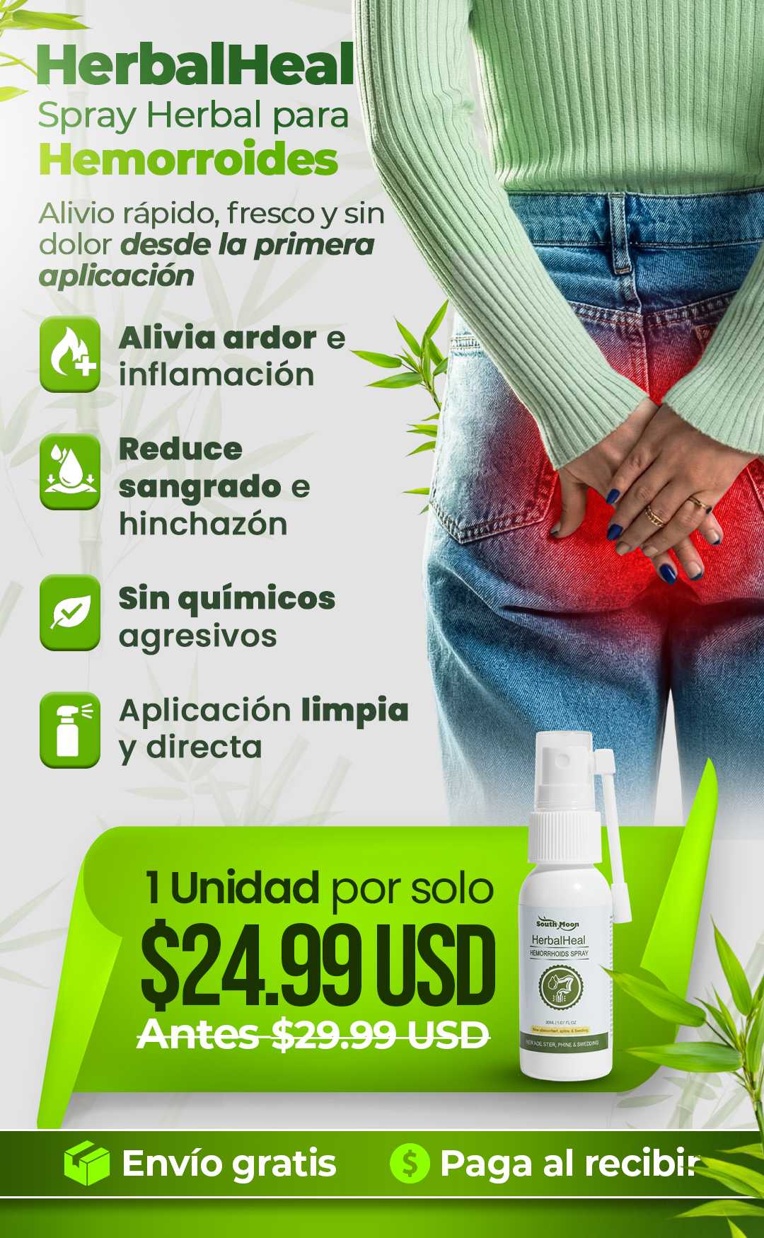 Hemorroids Spray Herbal Heal