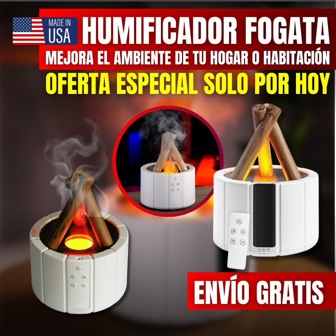 HUMIFICADOR FOGATA EN PROMOCIÓN✨GRATIS ESENCIA