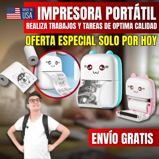 MINI IMPRESORA PORTÁTIL EN PROMOCIÓN✨