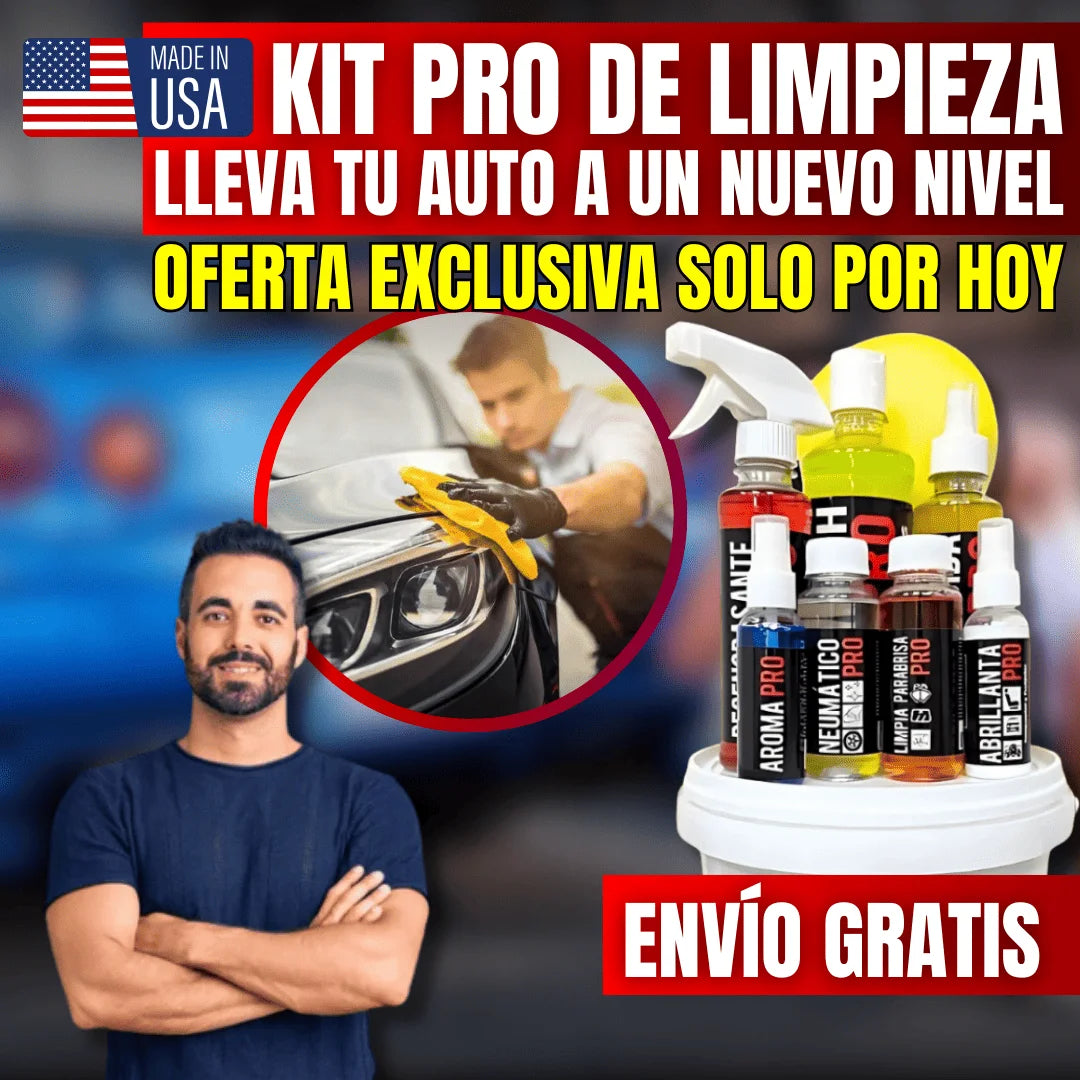KIT PRO DE LIMPEZA PROFUNDA PARA AUTOS ¡EN PROMOCIÓN!💥