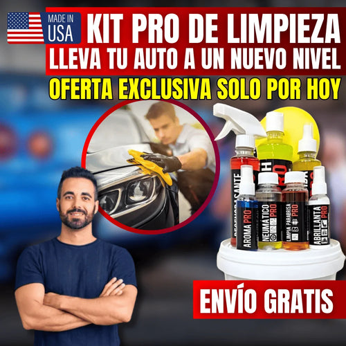 KIT PRO DE LIMPEZA PROFUNDA PARA AUTOS ¡EN PROMOCIÓN!💥