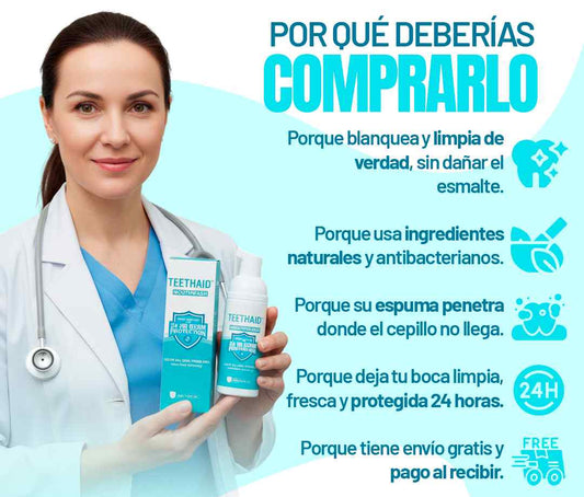 Espuma blanquedora de dientes