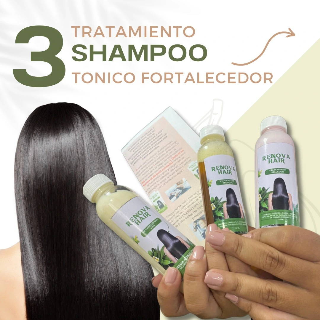 KIT RENOVA HAIR REPARACIÓN PROFUNDA + PLANCHA DE PELO