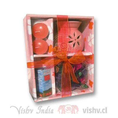 SET QUEMADOR DE INCIENSOS Y ACEITES ESENCIALES 2X1