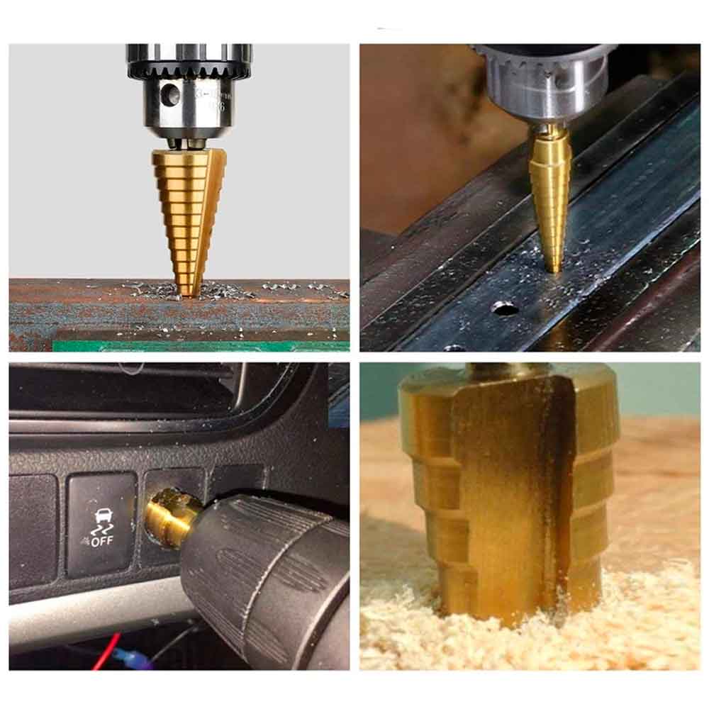 KIT DE BROCAS ESCALONADAS DE TITANIO ¡EN PROMOCIÓN!💥