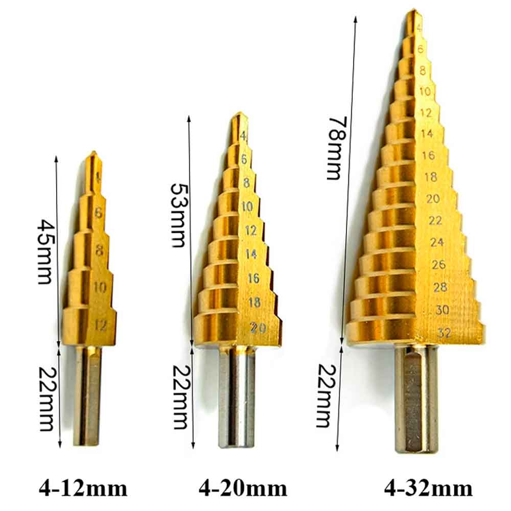 KIT DE BROCAS ESCALONADAS DE TITANIO ¡EN PROMOCIÓN!💥