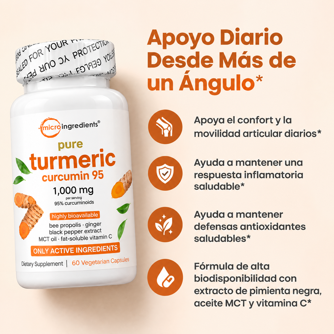 Turmeric Cúrcuma · apoyo diario