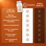 Turmeric Cúrcuma · frente a otras marcas
