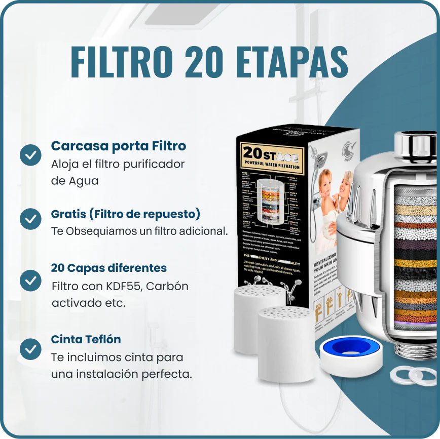 Filtro de ducha Vitaly