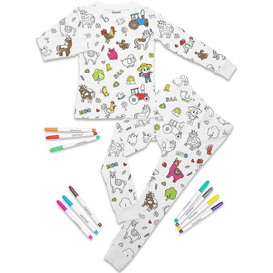 Pijama Coloreable y Lavable