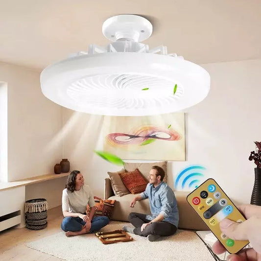 Ventilador Moderno con Luz LED