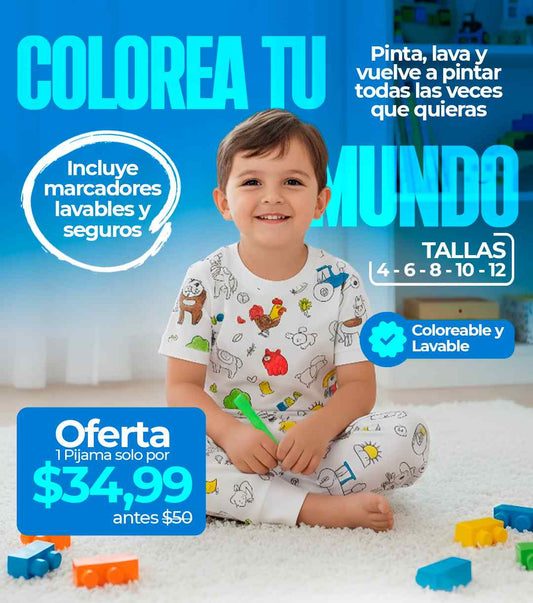 PIJAMAS COLOREABLES