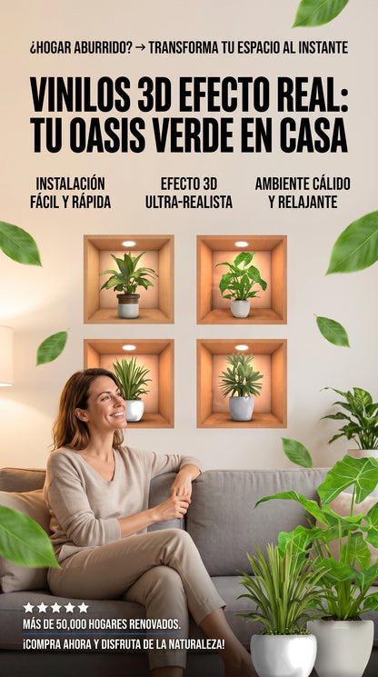 CUADROS PEGATINAS ADHESIVOS X 4 PREMIUN