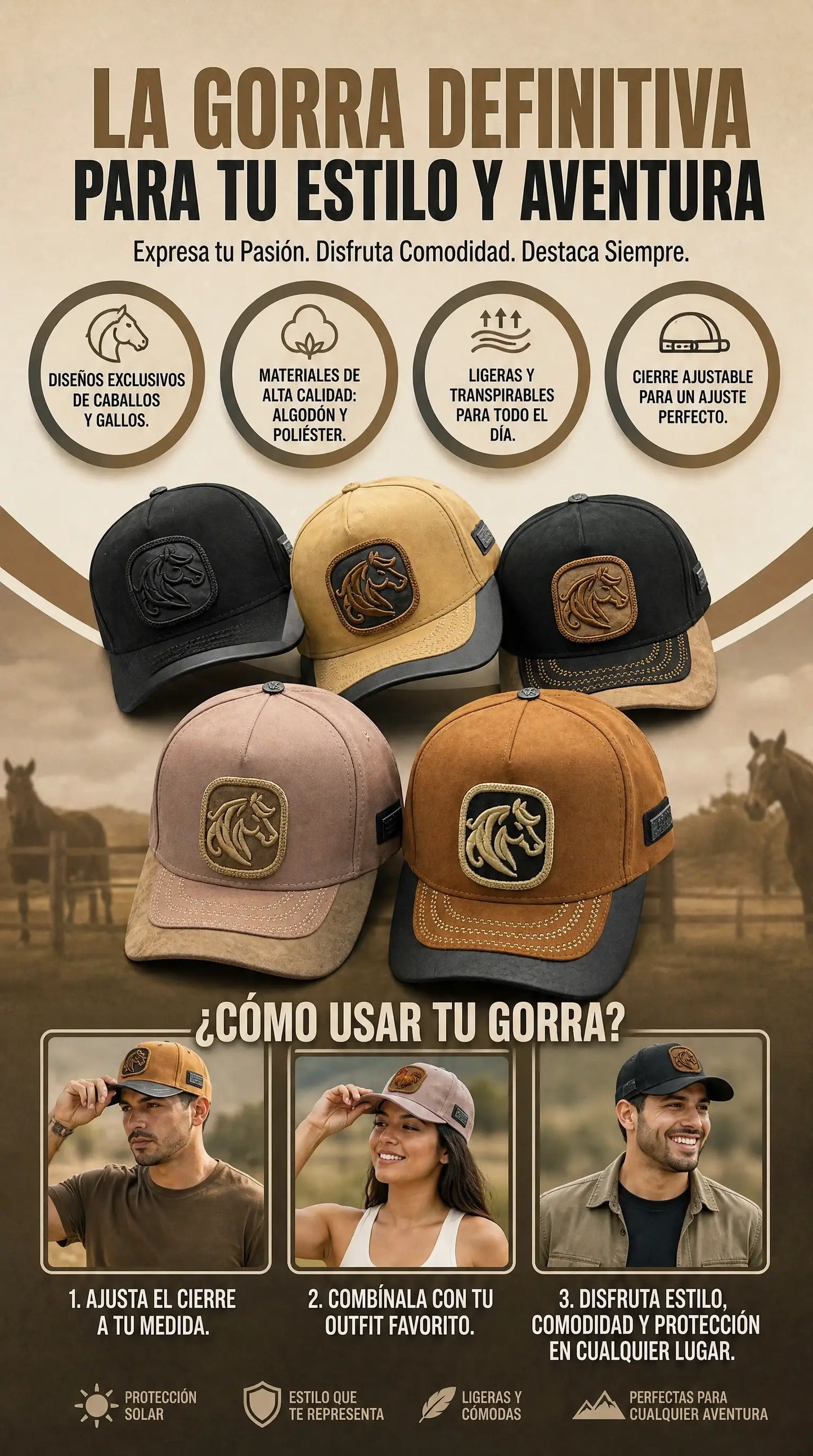 GORRAS EQUINAS Y AGROPECUARIAS