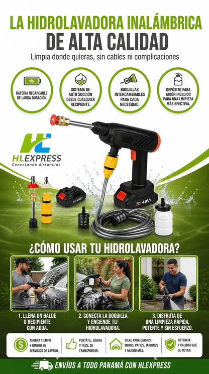 HIDROLAVADORA INALAMBRICA 2 BATERIAS