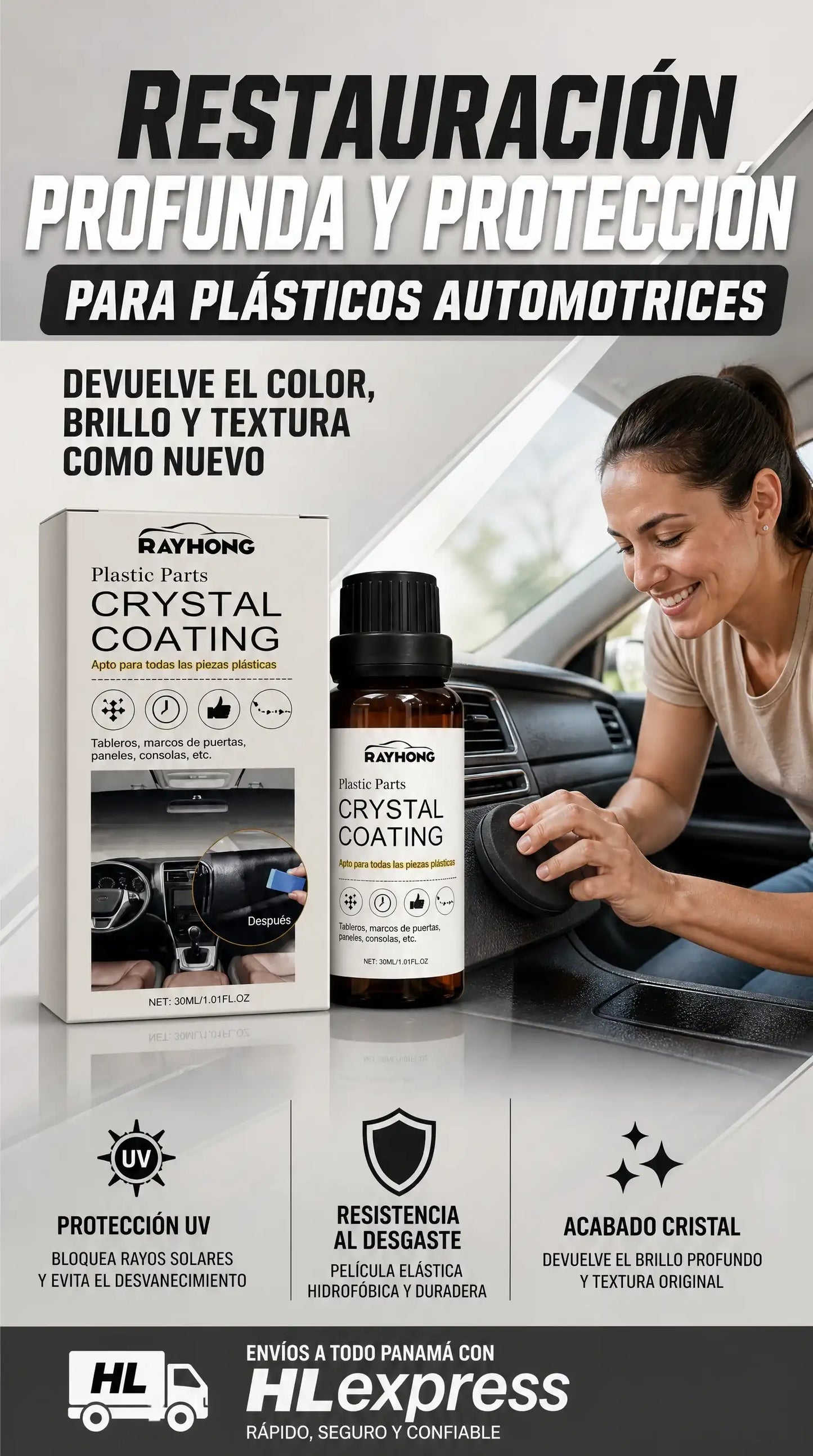 RECUBIRMIENTO DE CIRSTAL PARA AUTOS